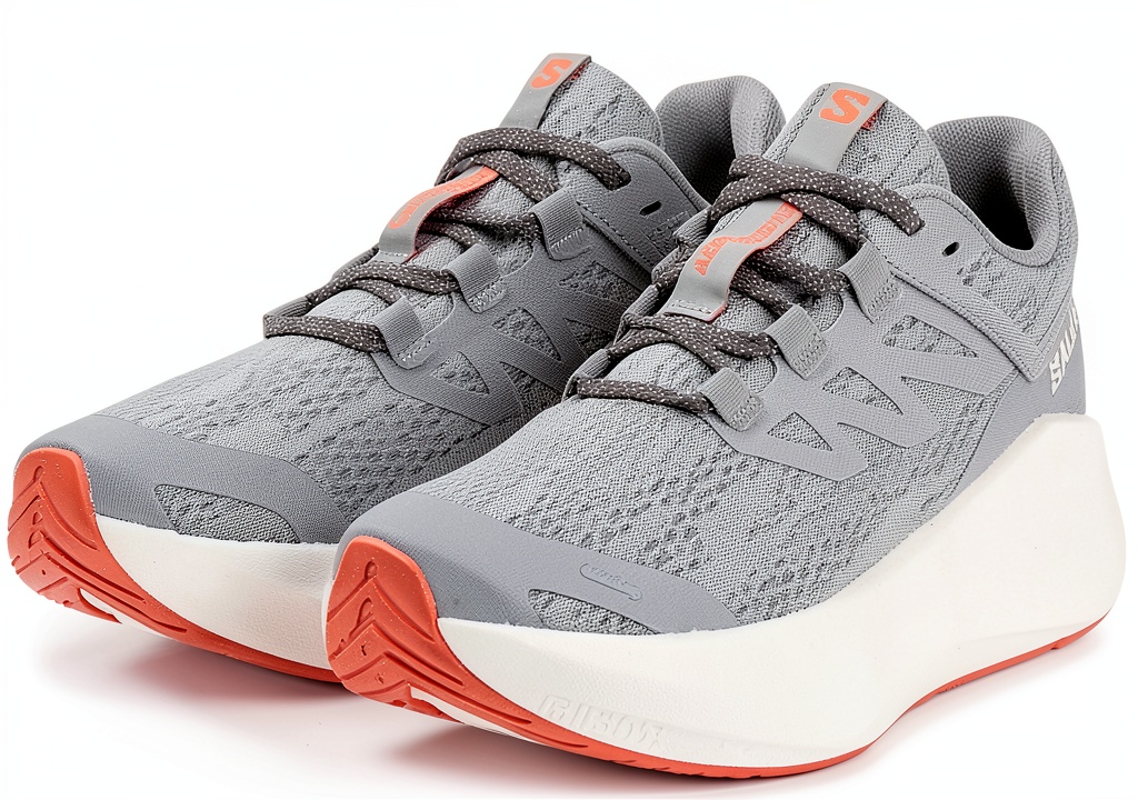 Salomon men's road running shoes on a city street