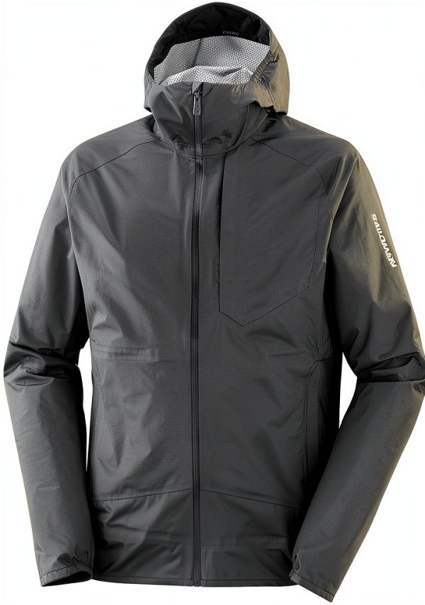 Salomon Men's Waterproof Shell Jacket Deep Black-0