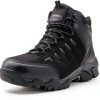 Mens Hiking Boots Waterproof Synthetic Suede-0