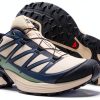 Salomon Trail Running Shoes Cement/Deep Lichen Green/Black Mesh-1
