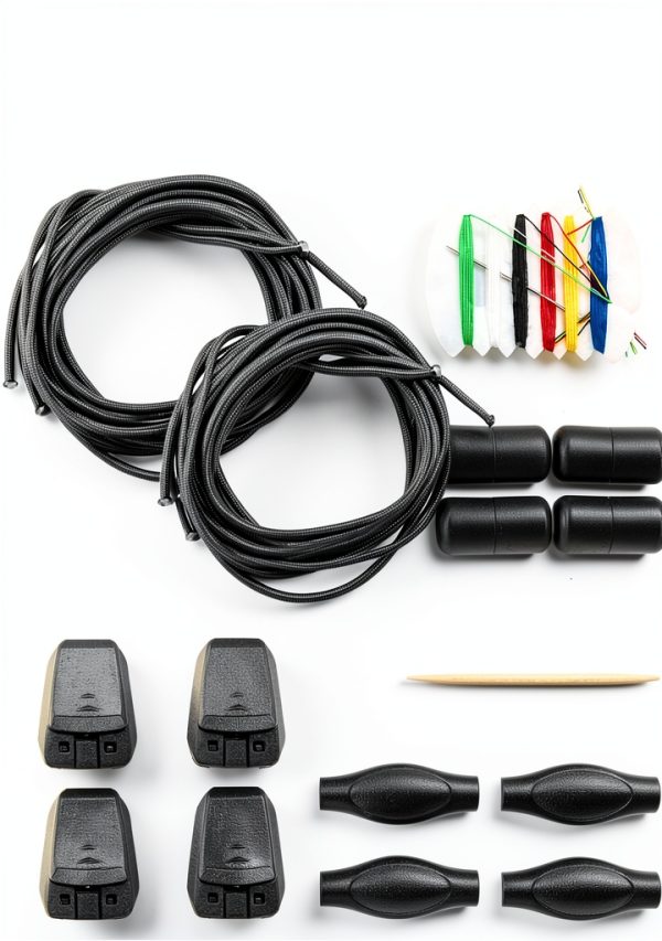 No Tie Shoe Laces XYZ Brand 2-Pair Unisex Replacement – Thin 1.5mm-1