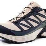 Salomon Trail Running Shoes Cement/Deep Lichen Green/Black Mesh-0
