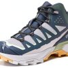 Salomon Hiking Boots Men Gray Violet Turbulence Sea Foam Waterproof-6