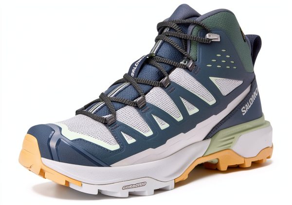 Salomon Hiking Boots Men Gray Violet Turbulence Sea Foam Waterproof-6