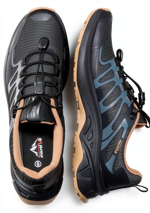 Women's Hiking Sneakers NORTIV 8 Lightweight Waterproof Carbon Black-5