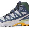 Salomon Hiking Boots Men Gray Violet Turbulence Sea Foam Waterproof-3