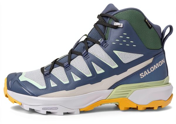 Salomon Hiking Boots Men Gray Violet Turbulence Sea Foam Waterproof-3