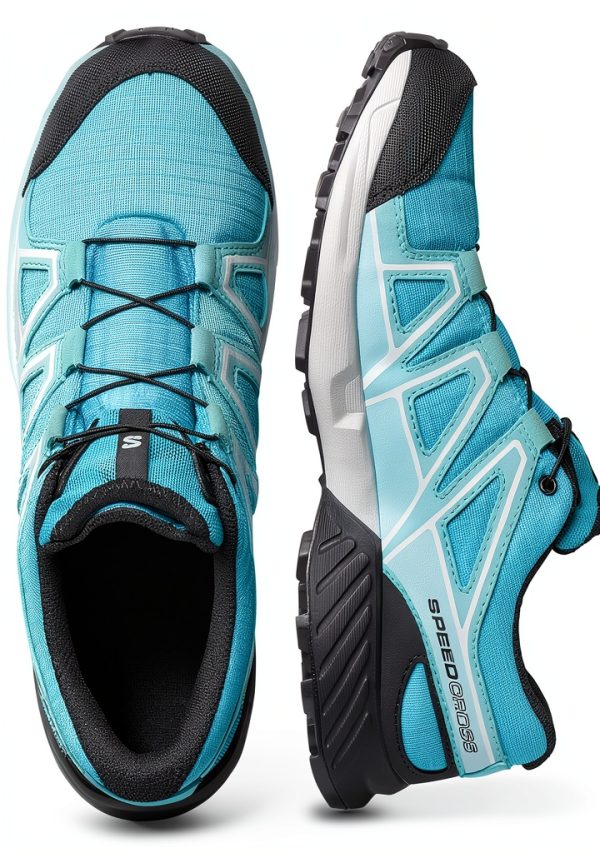 Salomon Speedcross Kids Waterproof Trail Shoes Blue Curacao-6