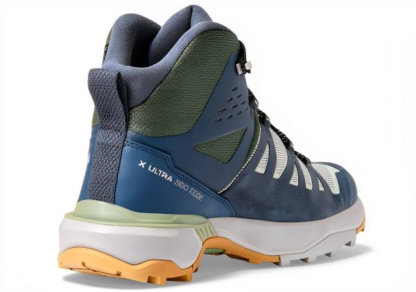 Salomon Hiking Boots Men Gray Violet Turbulence Sea Foam Waterproof-4
