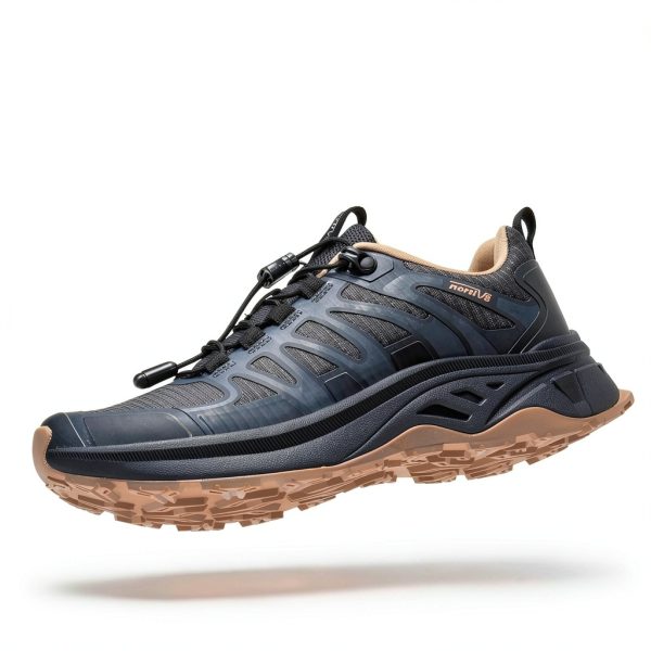 Women's Hiking Sneakers NORTIV 8 Lightweight Waterproof Carbon Black-2