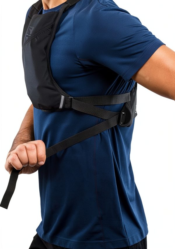 Salomon Hydration Pack Running Vest Black Adjustable Composite Design-10