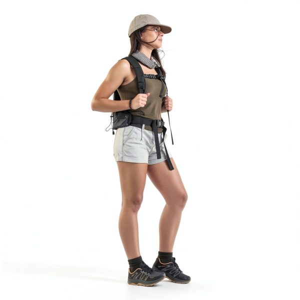 Women's Hiking Sneakers NORTIV 8 Lightweight Waterproof Carbon Black-1