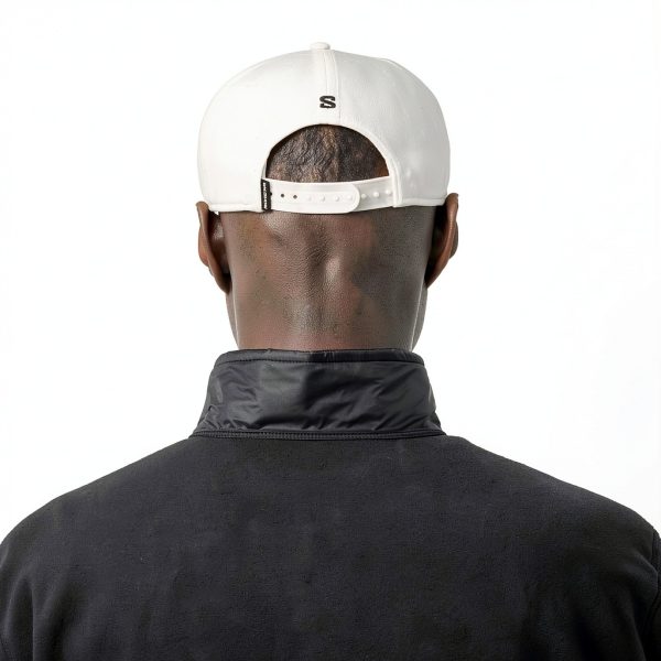 Salomon Whisper White Logo Flat Cap Classic Unisex Small-Medium-2