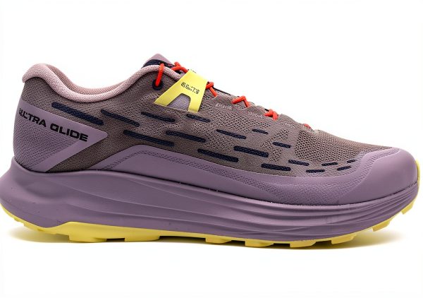 Salomon Women's Running Shoes Size 9.5 Quail Yellow Iris Fiery Red-1