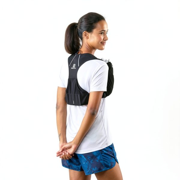 Salomon Hydration Pack Running Vest Black Adjustable Composite Design-7
