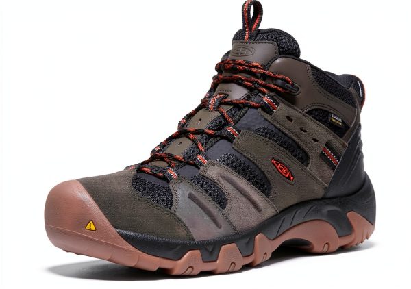 KEEN Men's Hiking Boots 1028306 Black Lemon Curry 8.5‑14 Leather-0