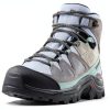 Salomon Women's Backpacking Hiking Boot Quarry/Quiet Shade Size 9-3