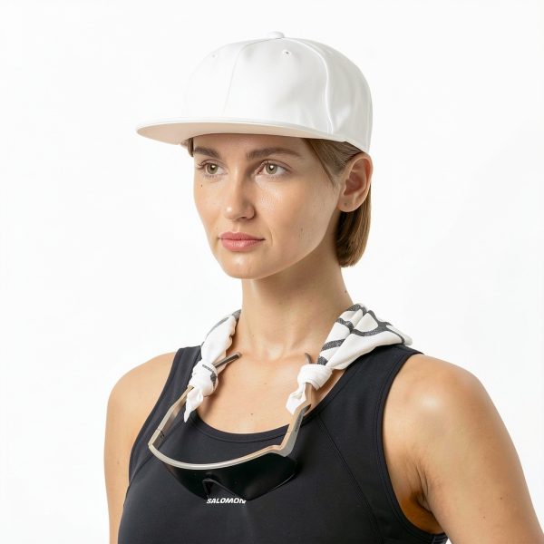 Salomon Whisper White Logo Flat Cap Classic Unisex Small-Medium-3