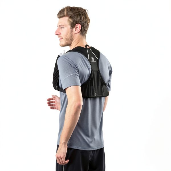 Salomon Hydration Pack Running Vest Black Adjustable Composite Design-4