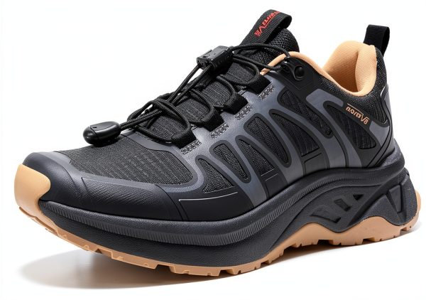 Women's Hiking Sneakers NORTIV 8 Lightweight Waterproof Carbon Black-0
