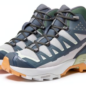 Salomon Hiking Boots Men Gray Violet Turbulence Sea Foam Waterproof-0