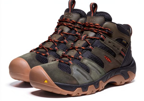 KEEN Men's Hiking Boots 1028306 Black Lemon Curry 8.5‑14 Leather-3