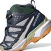 Salomon Hiking Boots Men Gray Violet Turbulence Sea Foam Waterproof-5