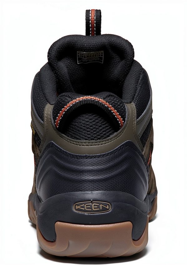 KEEN Men's Hiking Boots 1028306 Black Lemon Curry 8.5‑14 Leather-6