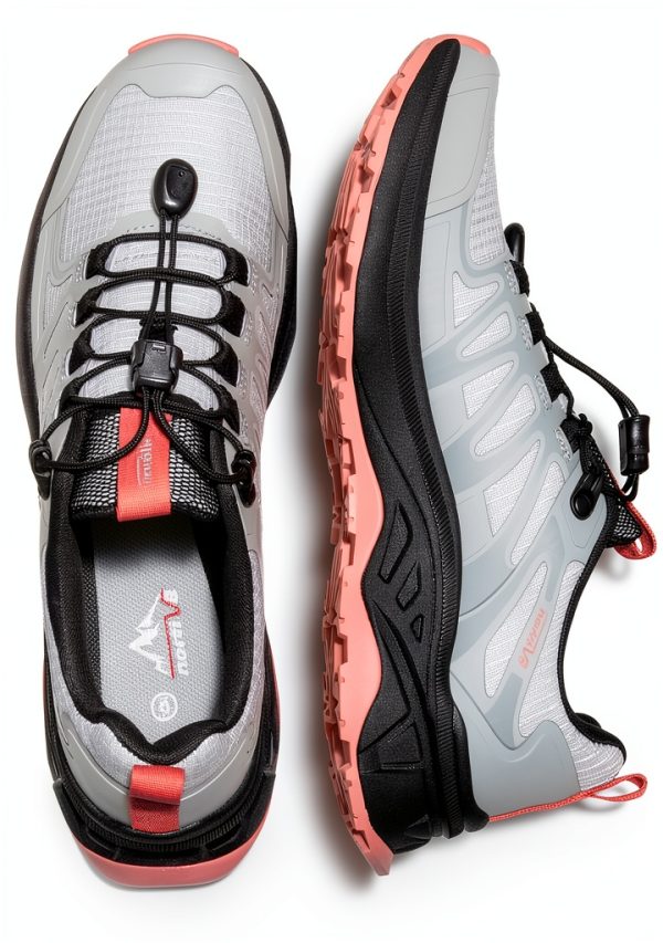 NORTIV 8 Women’s Hiking Sneakers Carbon Black Low‑Top 7.5‑11-5
