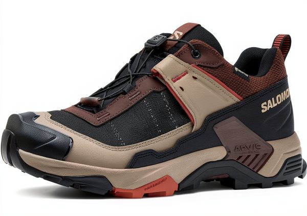 Salomon mens X Ultra 5 Gore-tex Hiking Shoes Chassis Black Coffee-0