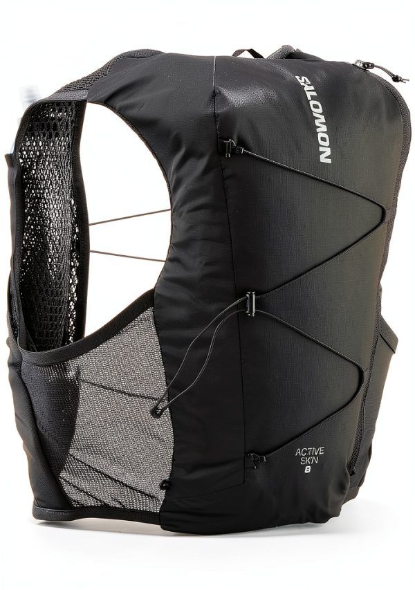 Salomon Active Skin 8 Hydration Vest Unisex Running with 500ml Flasks-1