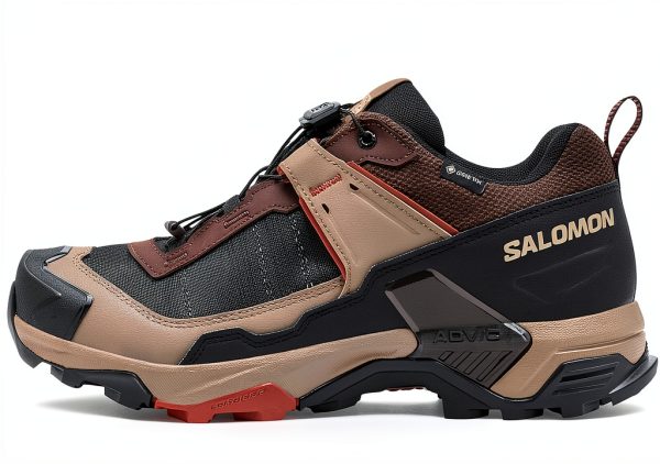 Salomon mens X Ultra 5 Gore-tex Hiking Shoes Chassis Black Coffee-3