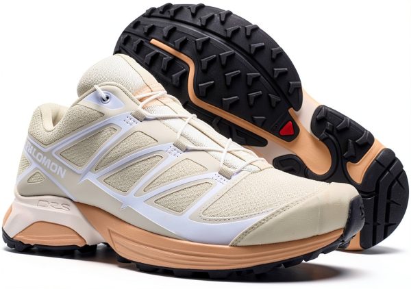 Salomon XT-Pathway Sneakers Women Bleached Sand Hazelnut Hiking Shoes-1