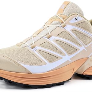 Salomon XT-Pathway Sneakers Women Bleached Sand Hazelnut Hiking Shoes-0