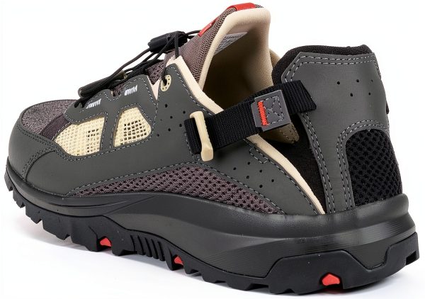 Salomon Women's Techamphibian 5 Sandals Pewter Moth Fiery Red-6