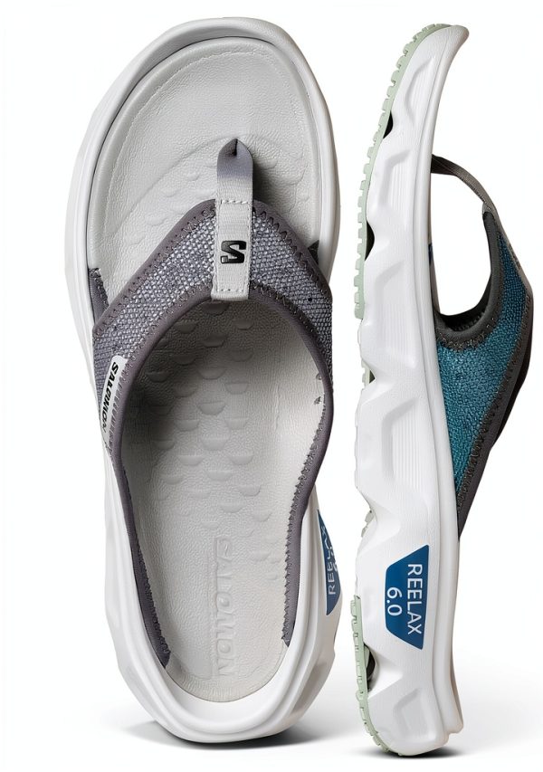 Salomon Mens Walking Shoes with Cushioned EVA Midsole, Blue Ashes-4