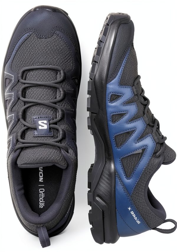 Salomon Women's X Braze Hiking Shoes Pewter Ebony Contagrip Traction-5