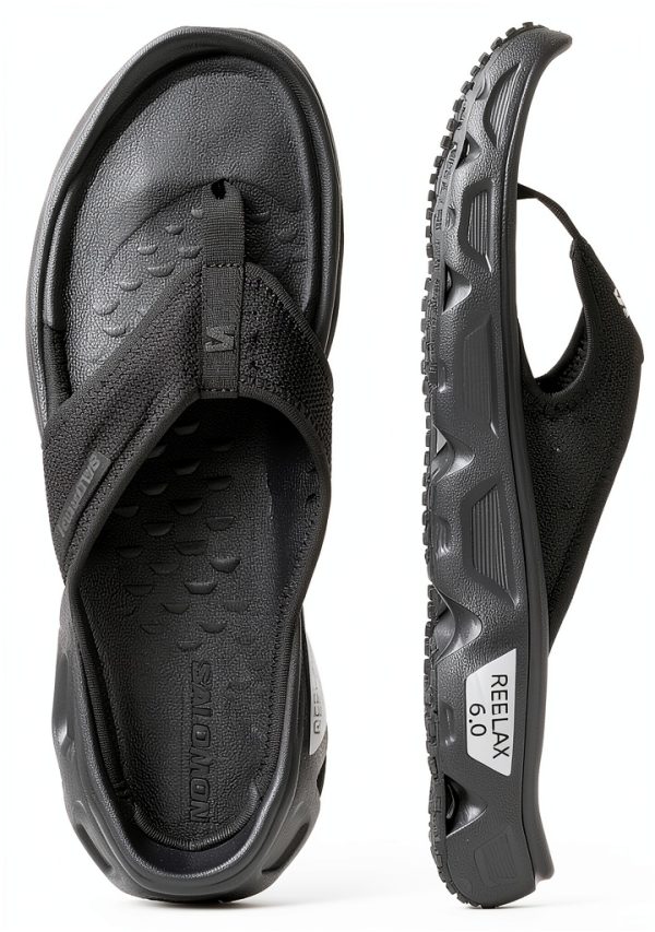 Salomon Mens Walking Shoes Black Alloy Size 12-2