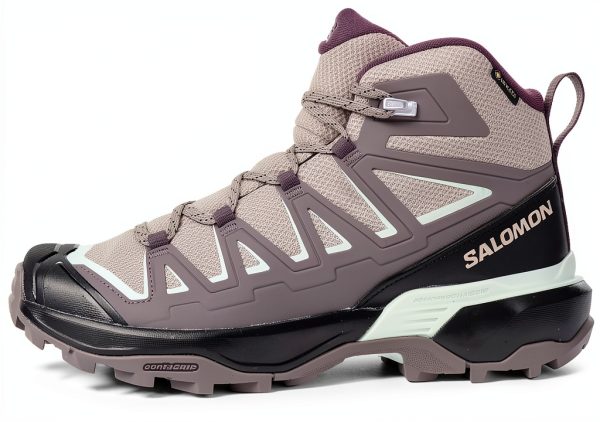 Salomon Women’s X Ultra Flare Mid Gore-Tex Hiking Shoe, Waterproof Shoes with Support & Stability for Rugged Trails & Multi-Day Hikes-0