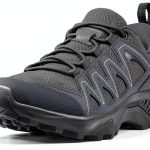 Salomon Women's X Braze Hiking Shoes Pewter Ebony Contagrip Traction-0
