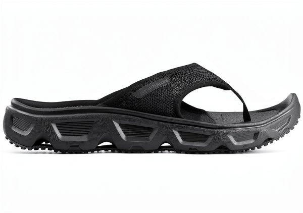 Salomon Mens Walking Shoes Black Alloy Size 12-0