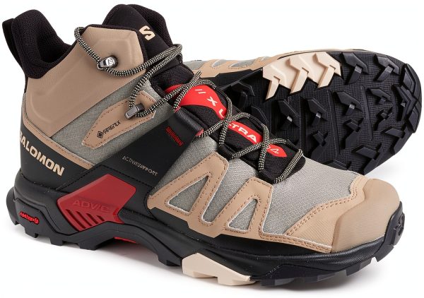 Salomon Men's X Ultra 4 GTX Low Rise Hiking Boots Vintage Khaki-0