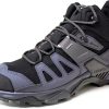 Salomon Men's X Ultra 4 Mid Gore-Tex Hiking Boots Black Magnet Blue-0