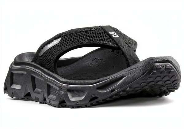 Salomon Mens Walking Shoes Black Alloy Size 12-4