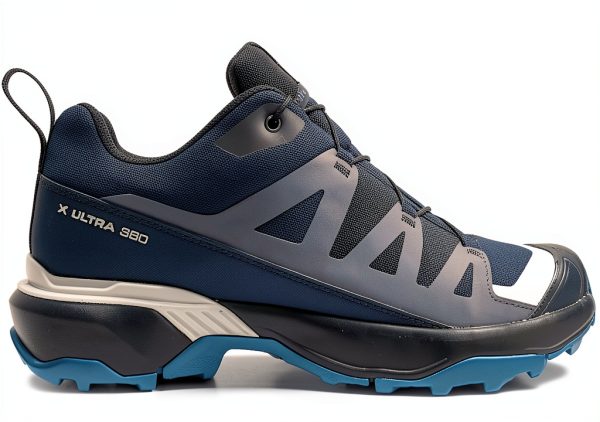 Salomon Men's X Ultra 360 GTX Hiking Shoes Grey Blue Waterproof-1
