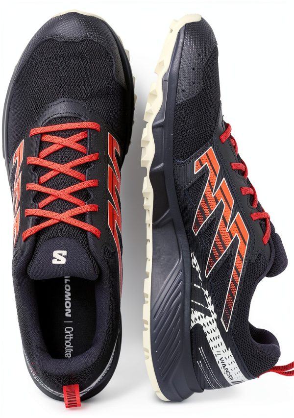 Salomon Mens Wander Trail Running Shoes Black Rainy Day Size 14-5